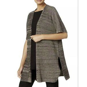 NWT Eileen Fisher Sleek Size L/XL Tencel Knit Kimono Cardigan Sweater MSRP $298
